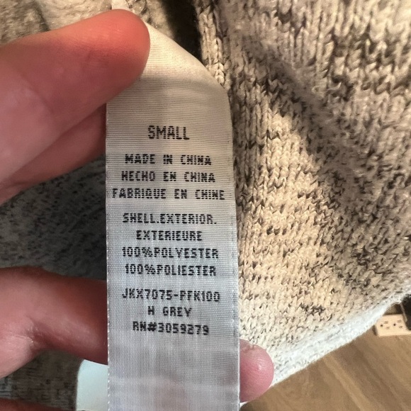 Thread and Supply Women's Heather Gray Zip-Up Jacket size S - Picture 4 of 6